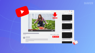 User saving YouTube video for offline viewing on smartphone app