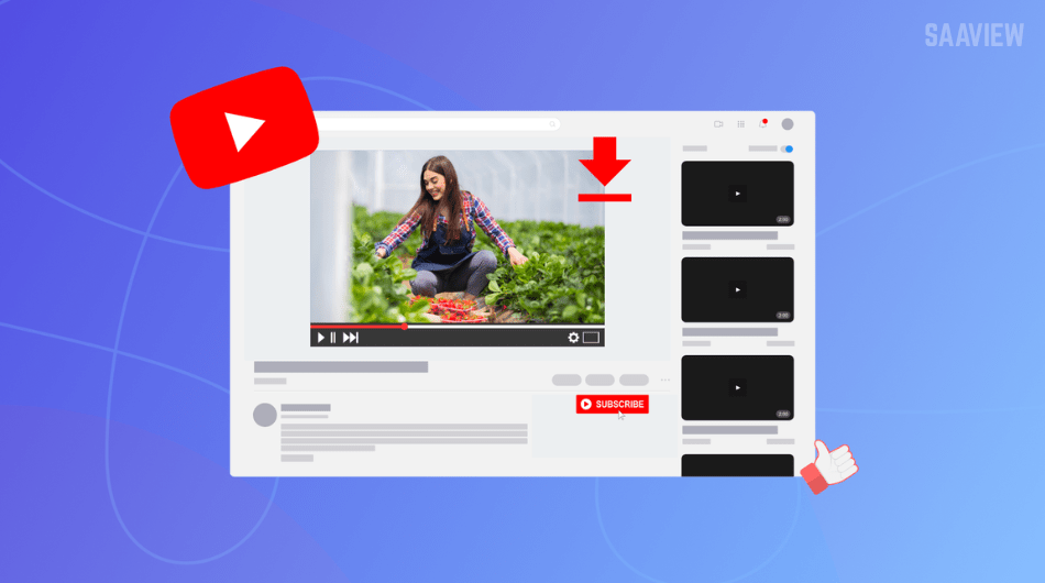 User saving YouTube video for offline viewing on smartphone app