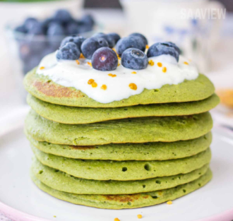 Matcha Green Tea Pancakes